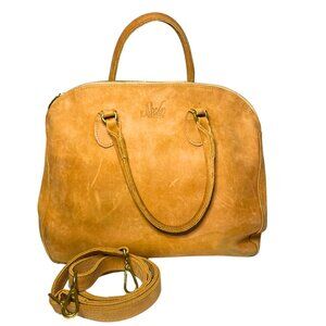 Sseko Sheba Leather Handbag Dome Satchel Cross Body